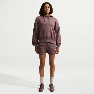 Nike Sportswear Phoenix Fleece Pullover Hoodie In Pink