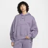 Nike Women's  Sportswear Phoenix Fleece Over-oversized Pullover Hoodie In Purple