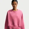 Nike Women's  Sportswear Phoenix Fleece Over-oversized Crew-neck Sweatshirt In Pink