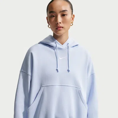 Nike Women's  Sportswear Phoenix Fleece Over-oversized Pullover Hoodie In Blue