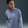 Nike Women's  Sportswear Phoenix Fleece Oversized 1/4-zip Long Sweatshirt In Blue