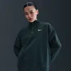 Nike Women's  Sportswear Phoenix Fleece Oversized 1/4-zip Long Sweatshirt In Green