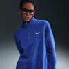 Nike Women's  Sportswear Phoenix Fleece Oversized 1/4-zip Long Sweatshirt In Sail/game Royal