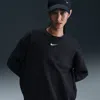 Nike Women's  Sportswear Phoenix Fleece Oversized Crew-neck Sweatshirt In Black