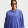 Nike Women's  Sportswear Phoenix Fleece Oversized Crew-neck Sweatshirt In Blue