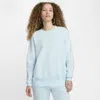Nike Women's  Sportswear Phoenix Fleece Oversized Crew-neck Sweatshirt In Blau