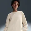 Nike Women's  Sportswear Phoenix Fleece Oversized Crew-neck Sweatshirt In Brown