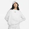 Nike Women's  Sportswear Phoenix Fleece Oversized Crew-neck Sweatshirt In Brown