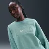 Nike Women's  Sportswear Phoenix Fleece Oversized Crew-neck Sweatshirt In Green