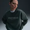 Nike Women's  Sportswear Phoenix Fleece Oversized Crew-neck Sweatshirt In Green