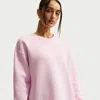 Nike Women's  Sportswear Phoenix Fleece Oversized Crew-neck Sweatshirt In Pink