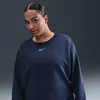 Nike Women's  Sportswear Phoenix Fleece Oversized Crew-neck Sweatshirt (plus Size) In Blue