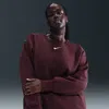 Nike Phoenix Fleece Oversize Crewneck Sweatshirt In Red