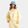 Nike Women's Sportswear Phoenix Fleece Oversized Crewneck Sweatshirt In Yellow