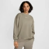 Nike Women's  Sportswear Phoenix Fleece Oversized Crew-neck Sweatshirt In Light Army/sail 