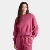 Nike Women's Sportswear Phoenix Fleece Oversized Crewneck Sweatshirt Size: Xl In Pink