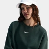 Nike Women's Sportswear Phoenix Fleece Oversized Crewneck Sweatshirt In Vintage Green/sail