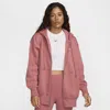 Nike Women's  Sportswear Phoenix Fleece Oversized Full-zip Hoodie In Pink