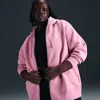 Nike Women's  Sportswear Phoenix Fleece Oversized Full-zip Hoodie (plus Size) In Pink