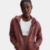 Nike Women's  Sportswear Phoenix Fleece Oversized Full-zip Hoodie In Red Sepia/sail 
