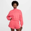 Nike Women's Sportswear Phoenix Fleece Oversized Half-zip Crop Sweatshirt In Aster Pink/sail