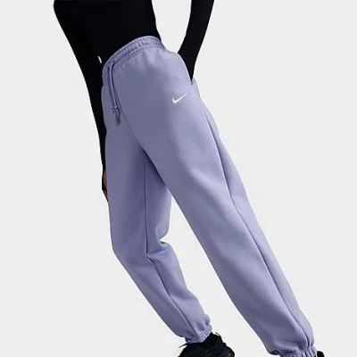 Nike Women's Sportswear Phoenix Fleece Oversized High-waisted Jogger Pants In Blue