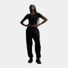 Nike Women's Sportswear Phoenix Fleece Oversized High-waisted Jogger Pants In Black/sail