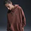Nike Women's  Sportswear Phoenix Fleece Oversized Pullover Graphic Hoodie In Brown