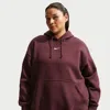 Nike Women's  Sportswear Phoenix Fleece Oversized Pullover Hoodie (plus Size) In Brown