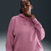 Nike Women's  Sportswear Phoenix Fleece Oversized Pullover Hoodie (plus Size) In Pink