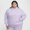 Nike Women's  Sportswear Phoenix Fleece Oversized Pullover Hoodie (plus Size) In Purple