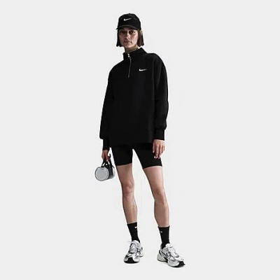 NIKE NIKE WOMEN'S SPORTSWEAR PHOENIX FLEECE OVERSIZED QUARTER-ZIP SWEATSHIRT SIZE 2XL COTTON/POLYESTER/FL