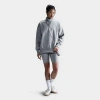 Nike Women's Sportswear Phoenix Fleece Oversized Quarter-zip Sweatshirt In Dark Grey Heather/sail