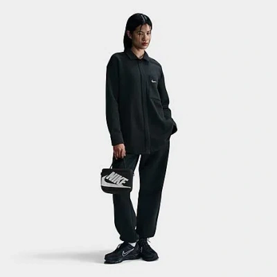 Nike Women's Sportswear Phoenix Fleece Oversized Shirt Jacket In Black