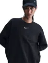 Nike Women's Sportswear Phoenix Fleece Oversized Sweatshirt In Black