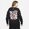 Nike Women's  Sportswear Phoenix Fleece Oversized Sweatshirt In Black