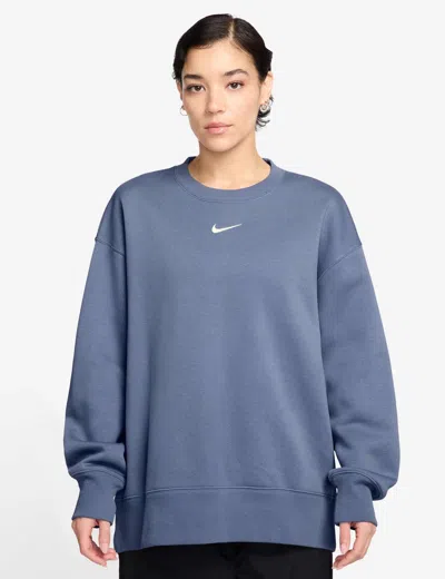 Nike Women's Sportswear Phoenix Fleece Oversized Sweatshirt In Blue