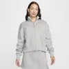 Nike Women's  Sportswear Phoenix Fleece Oversized Track Jacket In Grey