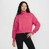 Nike Women's  Sportswear Phoenix Fleece Oversized Track Jacket In Aster Pink/sail