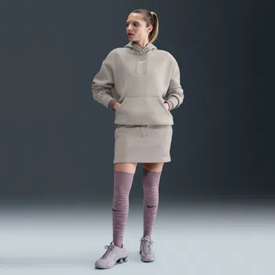 Nike Women's  Sportswear Phoenix Fleece Skirt In Gray