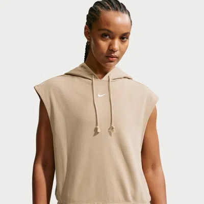 Nike Women's  Sportswear Phoenix Fleece Sleeveless Top In Brown