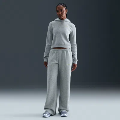 Nike Women's  Sportswear Phoenix Fleece Straight-leg Sweatpants In Gray