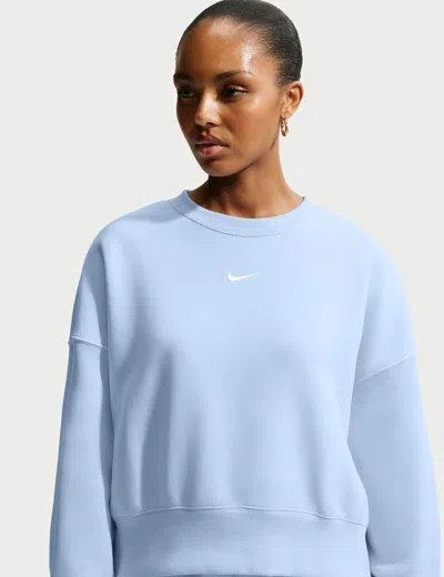 Nike Women's Sportswear Phoenix Fleece Sweatshirt In Blue