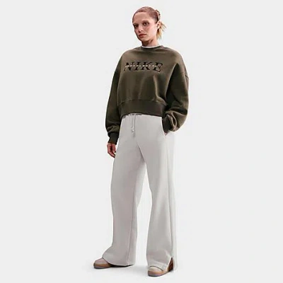 Nike Women's Sportswear Phoenix Fleece Wide-leg Sweatpants In Green