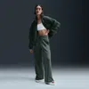 Nike Women's  Sportswear Phoenix Plush High-waisted Wide-leg Cozy Fleece Pants In Green