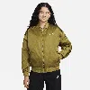 Nike Women's  Sportswear Reversible Varsity Bomber Jacket In Green