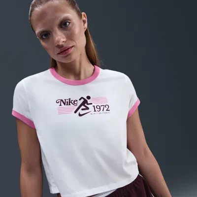 Nike Women's  Sportswear Ringer T-shirt In White