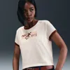 Nike Sportswear Crop 1972 Marathon Ringer T-shirt In White