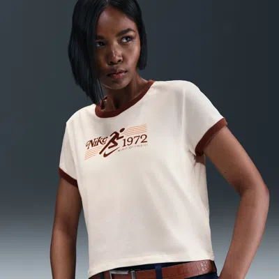 Nike Women's  Sportswear Ringer T-shirt In White