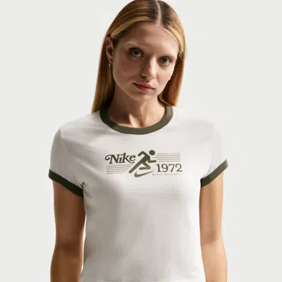 Nike Women's  Sportswear Ringer T-shirt In White